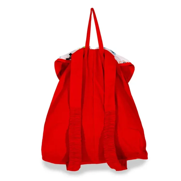 mochila escolar coche rojo